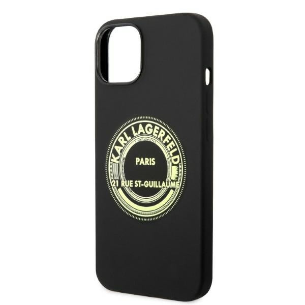 Deksel for Apple iPhone 14 Plus, Karl Lagerfeld, Silicone RSG, Svart
