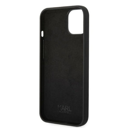 Deksel for Apple iPhone 14 Plus, Karl Lagerfeld, Silicone RSG, Svart
