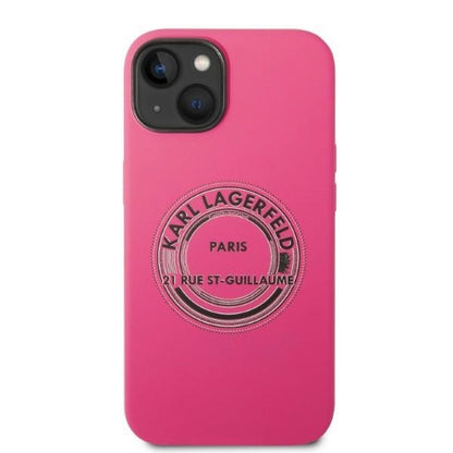 Deksel for Apple iPhone 14 Plus, Karl Lagerfeld, Silicone RSG, Rosa