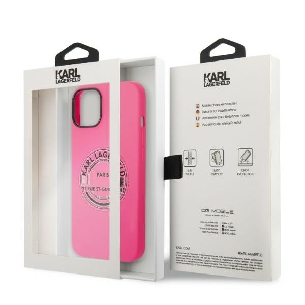 Deksel for Apple iPhone 14 Plus, Karl Lagerfeld, Silicone RSG, Rosa