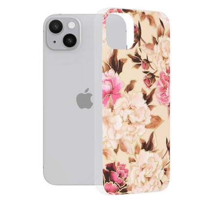 Deksel for Apple iPhone 14 Plus, Techsuit, Marble, Beige