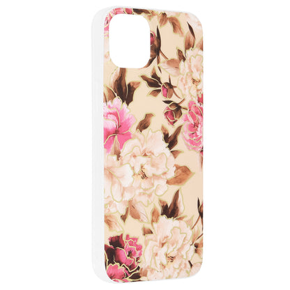 Deksel for Apple iPhone 14 Plus, Techsuit, Marble, Beige
