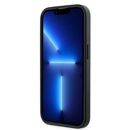 Deksel for Apple iPhone 14 Pro, Karl Lagerfeld, Diagonal Quilted Script, Svart