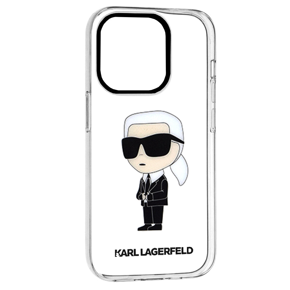 Deksel for Apple iPhone 14 Pro, Karl Lagerfeld, IML Ikonik NFT, Gjennomsiktig