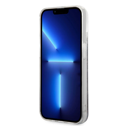 Deksel for Apple iPhone 14 Pro, Karl Lagerfeld, Liquid Glitter Monogram, Svart