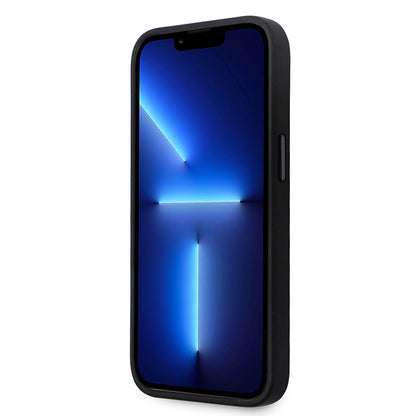 Deksel for Apple iPhone 14 Pro, Karl Lagerfeld, Silicone Ikonik Karl Metal, Svart