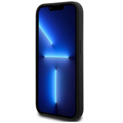 Deksel for Apple iPhone 14 Pro, Karl Lagerfeld, Silicone Karl Script, Svart