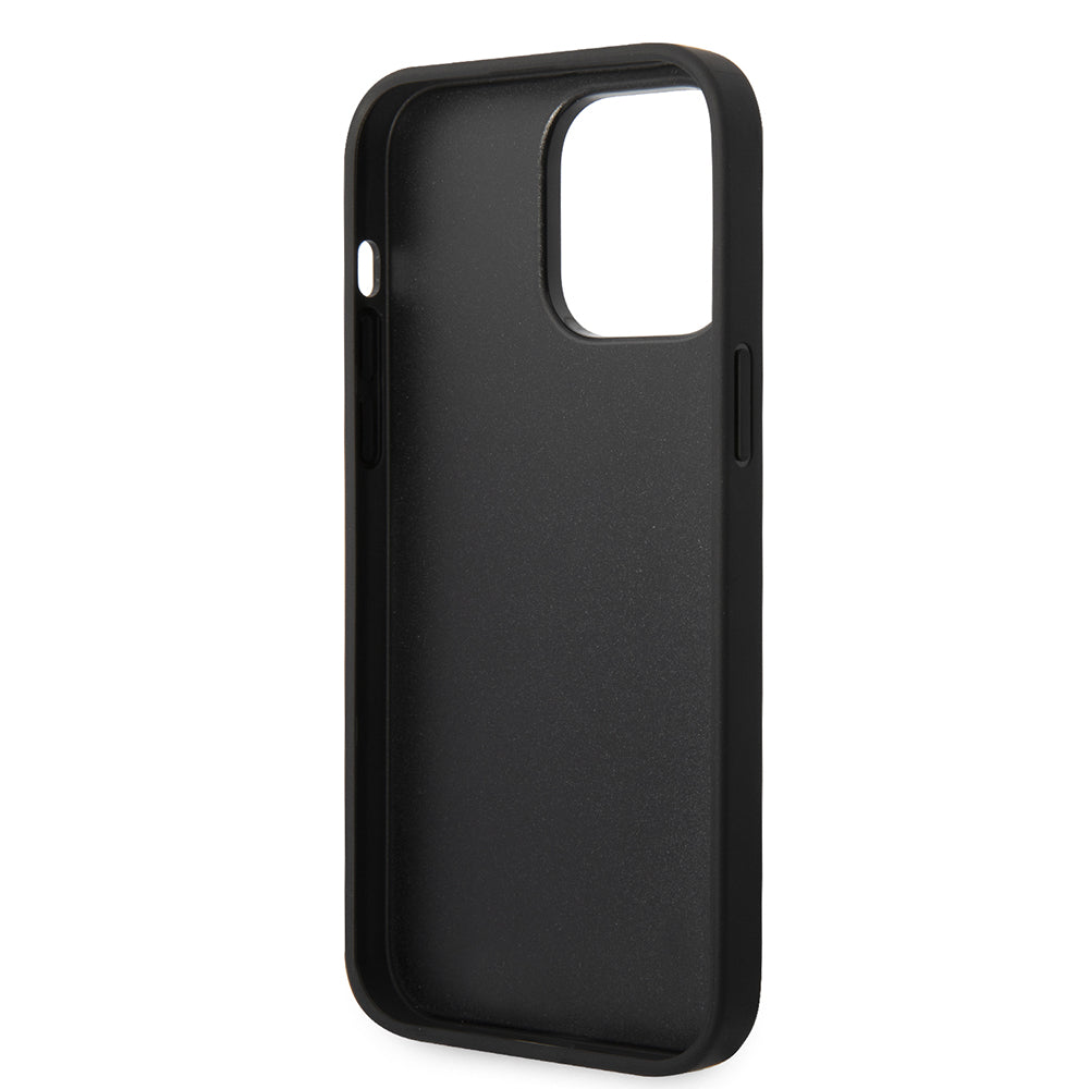 Deksel for Apple iPhone 14 Pro Max, Karl Lagerfeld, Glitter Flakes Ikonik Karl, Sølvfarget