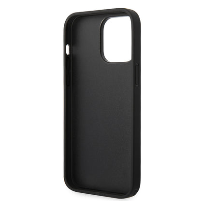 Deksel for Apple iPhone 14 Pro Max, Karl Lagerfeld, Glitter Flakes Ikonik Karl, Sølvfarget