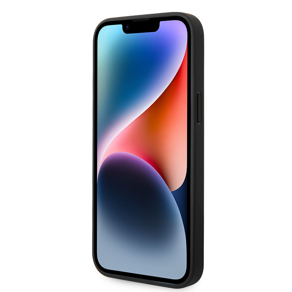 Deksel for Apple iPhone 14 Pro Max, Karl Lagerfeld, Glitter Flakes Ikonik Karl, Sølvfarget