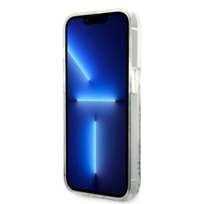 Deksel for Apple iPhone 14 Pro Max, Karl Lagerfeld, Glitter Karl's Head, Sølvfarget