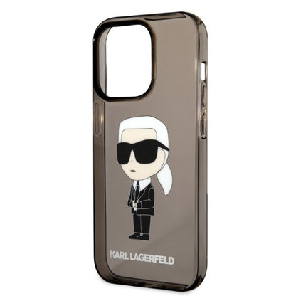 Deksel for Apple iPhone 14 Pro Max, Karl Lagerfeld, IML Ikonik NFT, Svart