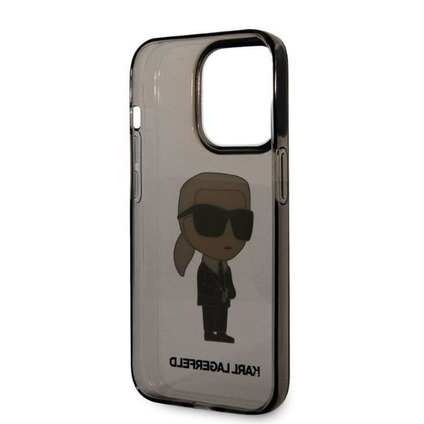 Deksel for Apple iPhone 14 Pro Max, Karl Lagerfeld, IML Ikonik NFT, Svart
