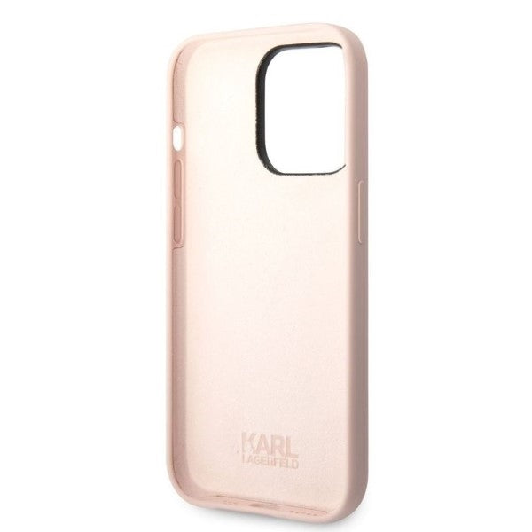 Deksel for Apple iPhone 14 Pro Max, Karl Lagerfeld, Silicone Ikonik NFT, Rosa