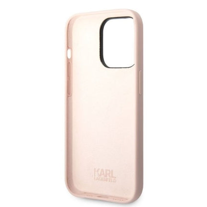 Deksel for Apple iPhone 14 Pro Max, Karl Lagerfeld, Silicone Ikonik NFT, Rosa