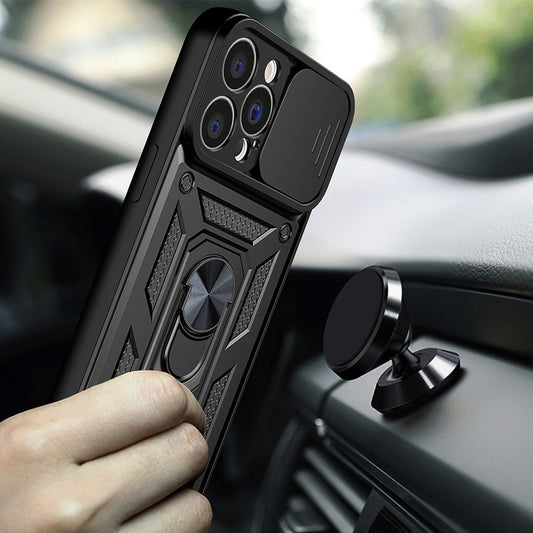 Deksel for Apple iPhone 14 Pro Max, Techsuit, CamShield, Svart