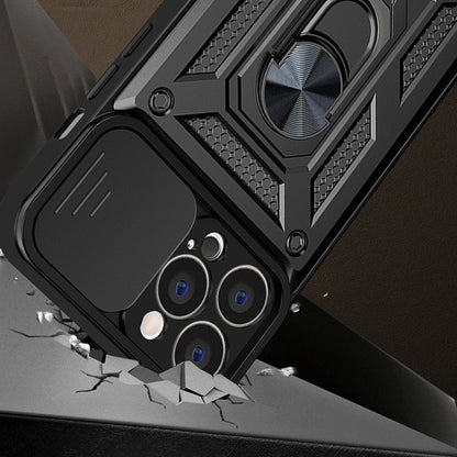 Deksel for Apple iPhone 14 Pro Max, Techsuit, CamShield, Svart