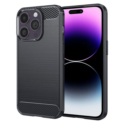 Deksel for Apple iPhone 14 Pro Max, Techsuit, Karbon, Svart