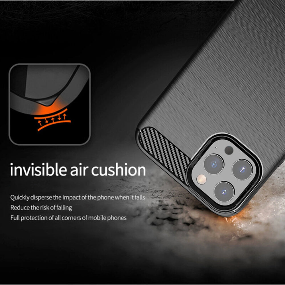 Deksel for Apple iPhone 14 Pro Max, Techsuit, Karbon, Svart