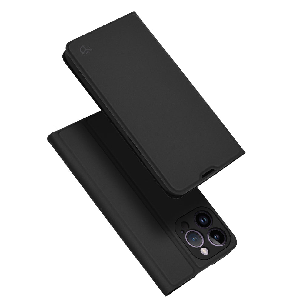 Deksel for Apple iPhone 14 Pro Max, Techsuit, Magskin Book, Svart