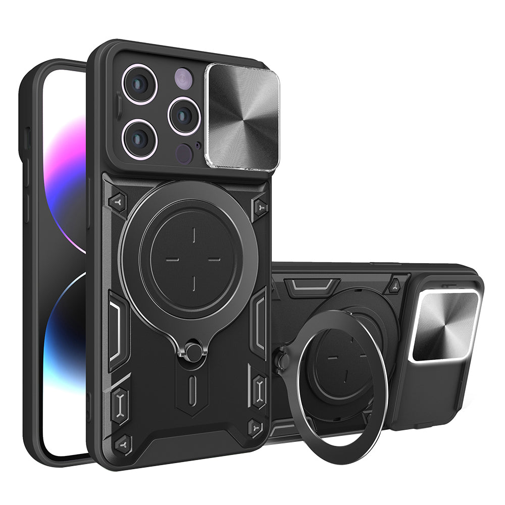 Deksel for Apple iPhone 14 Pro, Techsuit, CamGuard Pro, Svart