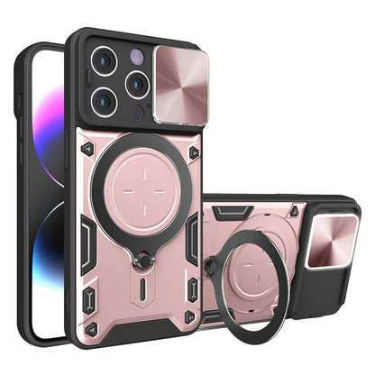 Deksel for Apple iPhone 14 Pro, Techsuit, CamGuard Pro, Rosa Gull
