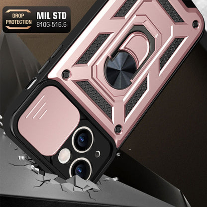 Deksel for Apple iPhone 14 Pro, Techsuit, CamShield, Rosa
