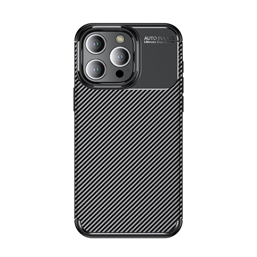 Deksel for Apple iPhone 14 Pro, Techsuit, CarbonFiber, Svart