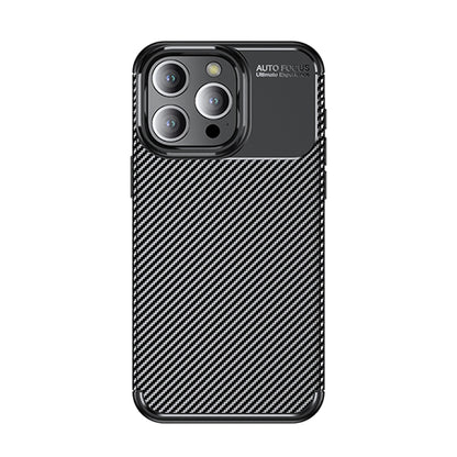 Deksel for Apple iPhone 14 Pro, Techsuit, CarbonFiber, Svart