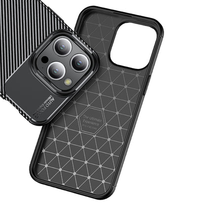 Deksel for Apple iPhone 14 Pro, Techsuit, CarbonFiber, Svart