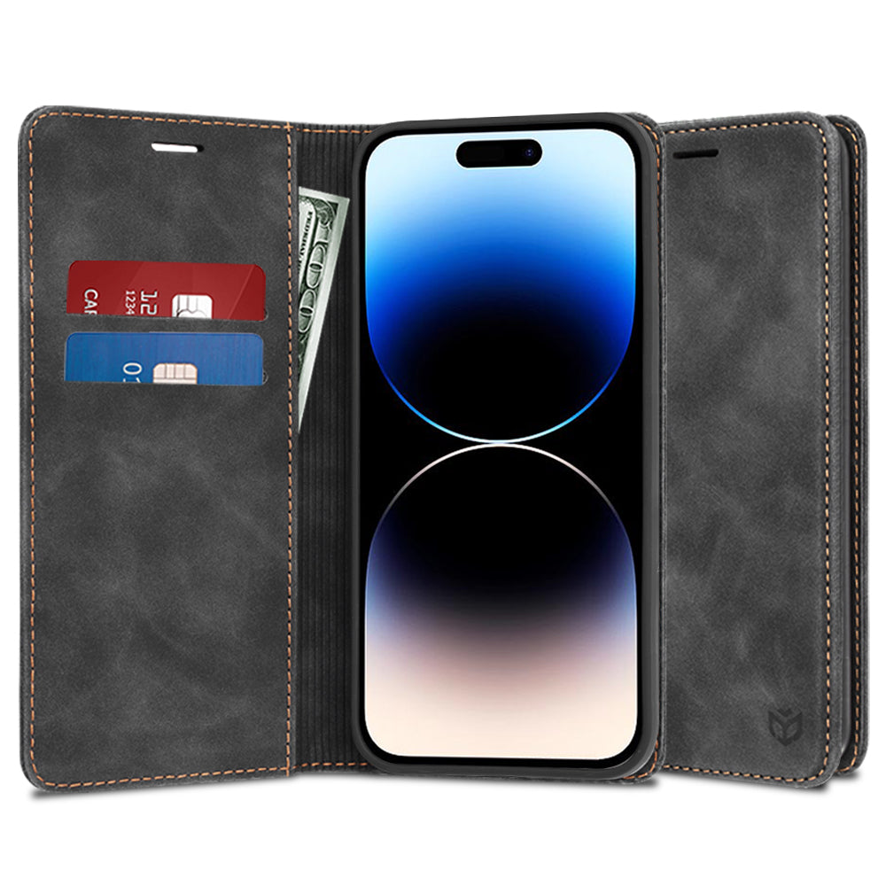 Deksel for Apple iPhone 14 Pro, Techsuit, Confy, Svart