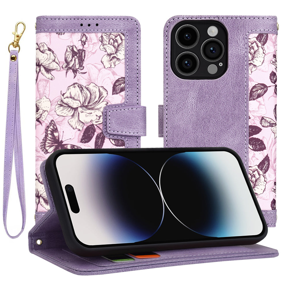 Deksel for Apple iPhone 14 Pro, Techsuit, FlipCraft, Lilla