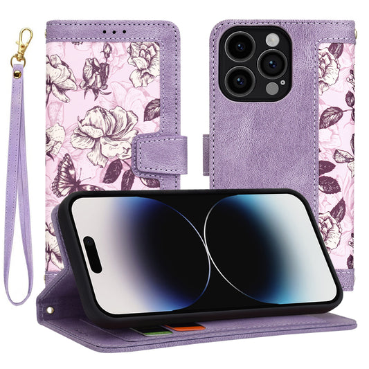 Deksel for Apple iPhone 14 Pro, Techsuit, FlipCraft, Lilla