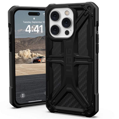Deksel for Apple iPhone 14 Pro, Urban Armor Gear, Monarch Carbon, Svart