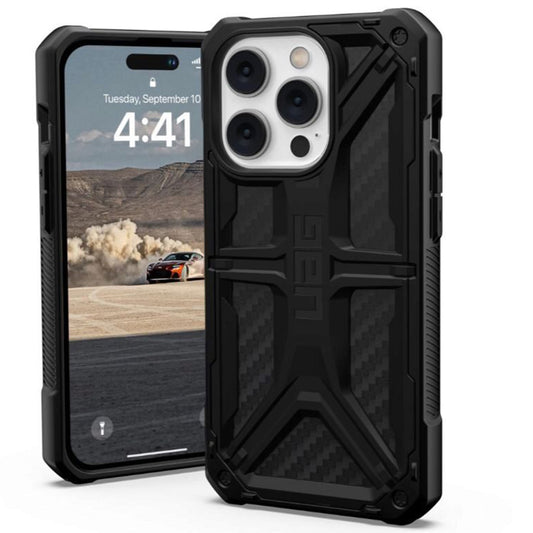 Deksel for Apple iPhone 14 Pro, Urban Armor Gear, Monarch Carbon, Svart