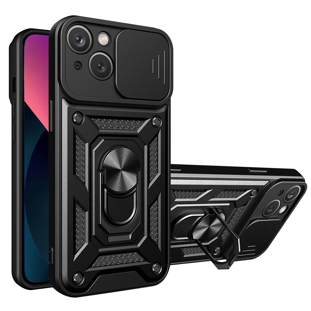Deksel for Apple iPhone 14, Techsuit, CamShield, Svart