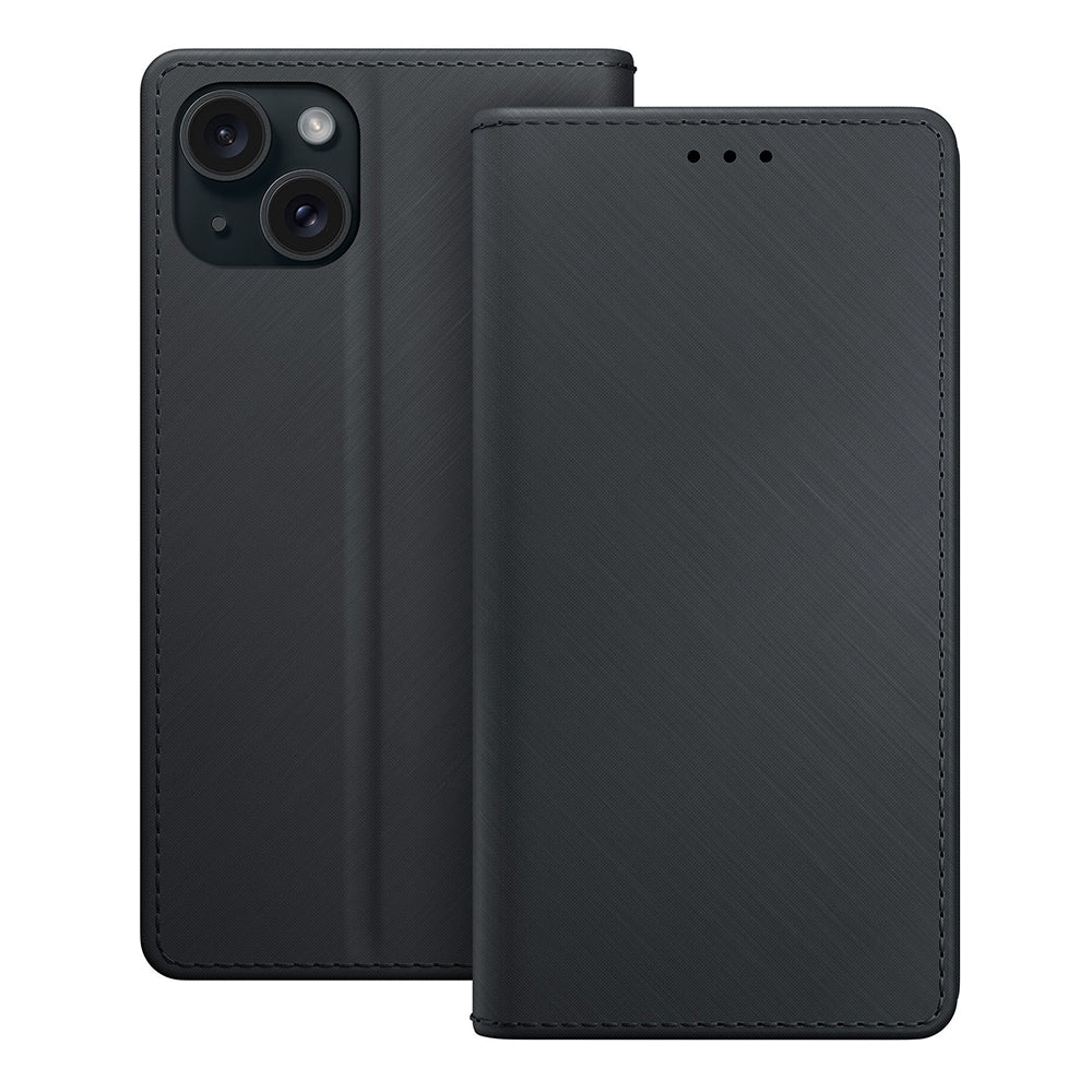 Deksel for Apple iPhone 15, 3MK, Lommebok, Svart