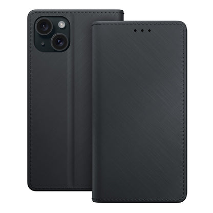 Deksel for Apple iPhone 15, 3MK, Lommebok, Svart