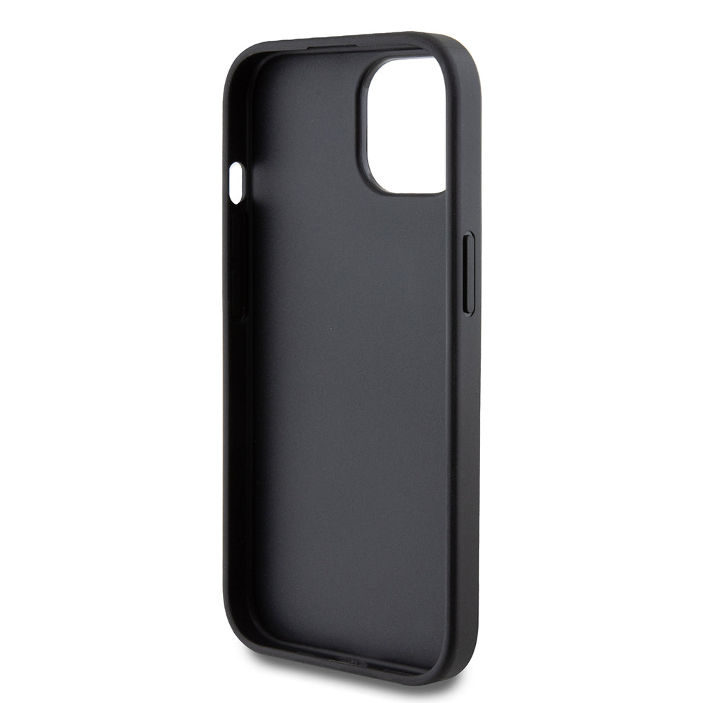 Deksel for Apple iPhone 15, Guess, 4G Metal Gold Logo, Grå