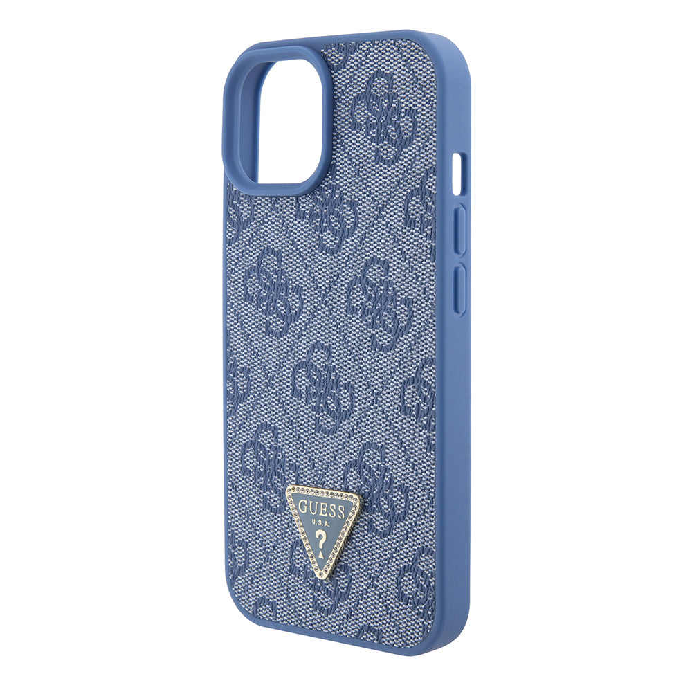 Deksel for Apple iPhone 15, Guess, Crossbody 4G Metal Logo, Blå
