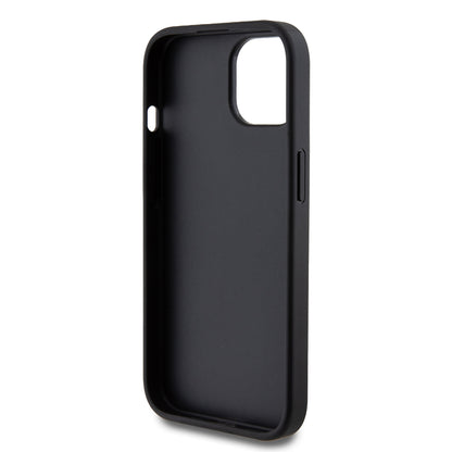 Deksel for Apple iPhone 15, Guess, Glitter Big 4G Script, Svart