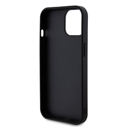 Deksel for Apple iPhone 15, Guess, Rhinestone Metal Logo, Gul