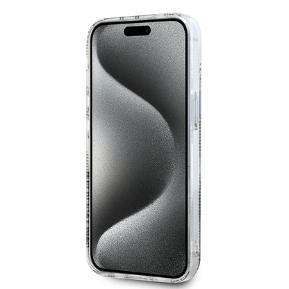 Deksel for Apple iPhone 15, Karl Lagerfeld, IML Electroplated Choupette Head, Gjennomsiktig