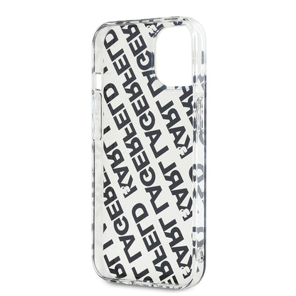Deksel for Apple iPhone 15, Karl Lagerfeld, IML Luxury Gold Fullover Logo, Gull