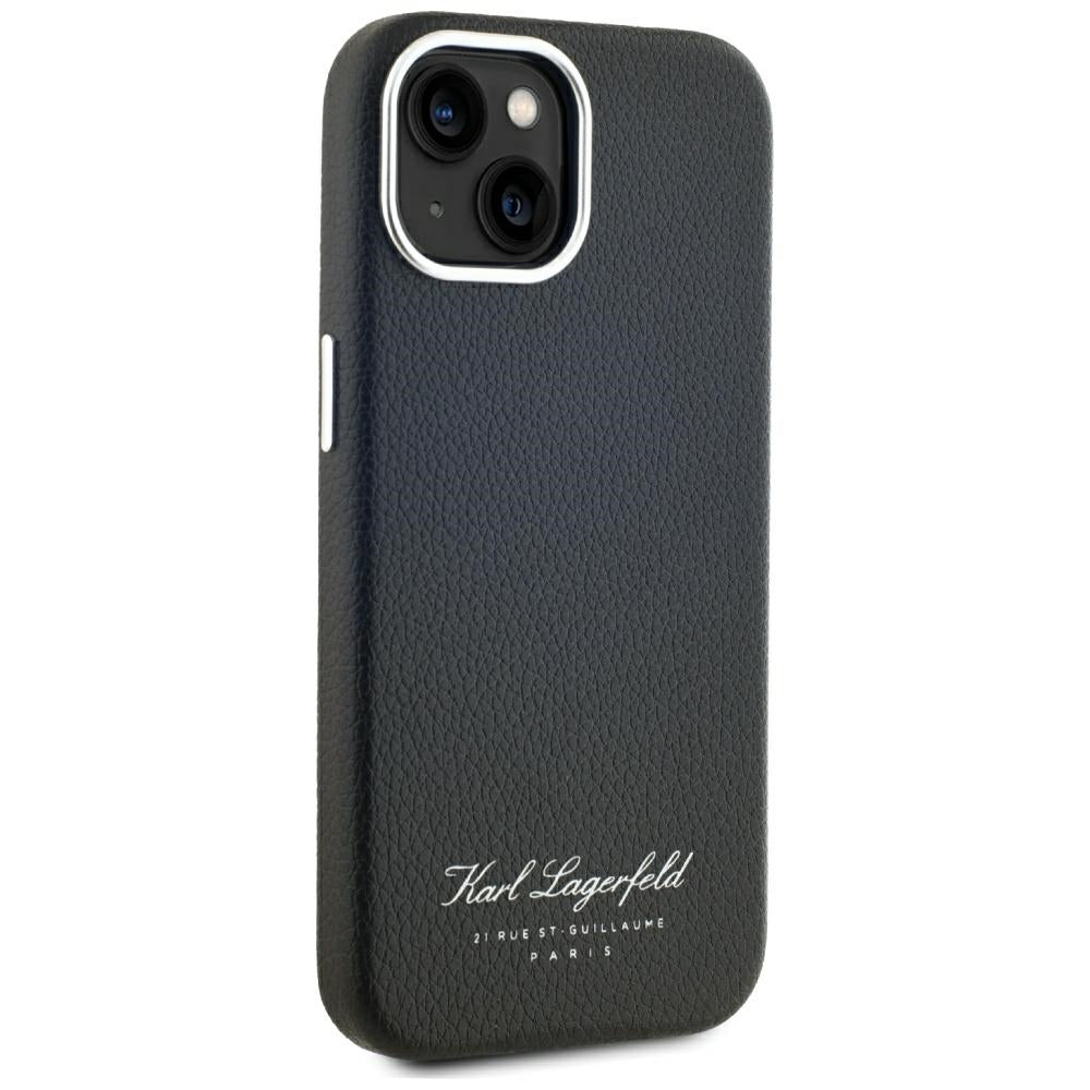 Deksel for Apple iPhone 15, Karl Lagerfeld, RSG, Svart