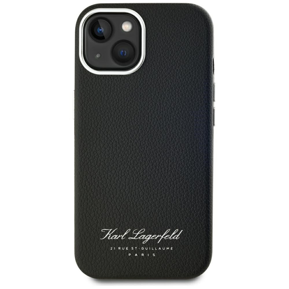Deksel for Apple iPhone 15, Karl Lagerfeld, RSG, Svart