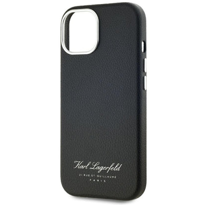 Deksel for Apple iPhone 15, Karl Lagerfeld, RSG, Svart