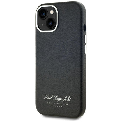 Deksel for Apple iPhone 15, Karl Lagerfeld, RSG, Svart