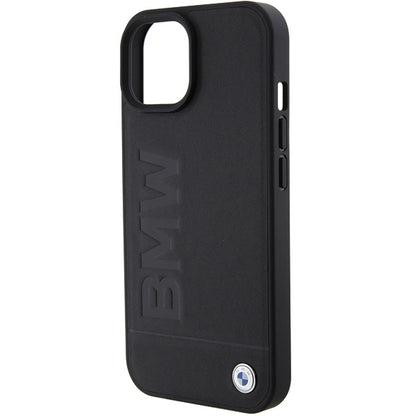 Deksel for Apple iPhone 15 Plus, BMW, Natural Hot Stamp, Svart