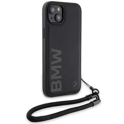 Deksel for Apple iPhone 15 Plus, BMW, Signature Wordmark Cord, Svart